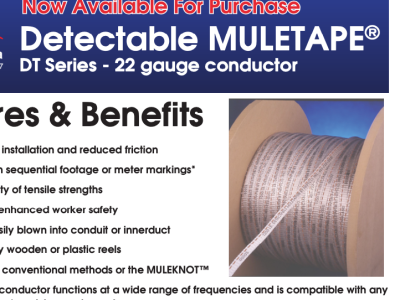 Detectable MULETAPE - DT Series 22 Gauge
