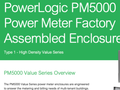 PowerLogic PM5000 Factory Assembled Enclosures
