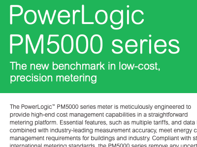 PM5000 - The New Benchmark in low cost precision metering
